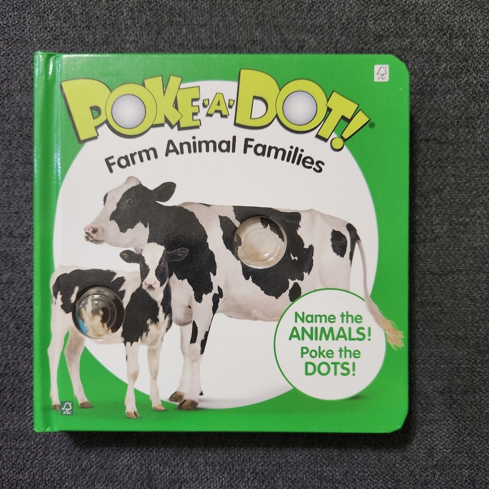 Melissa & Doug Poke-A-Dot Farm Animal Families Book